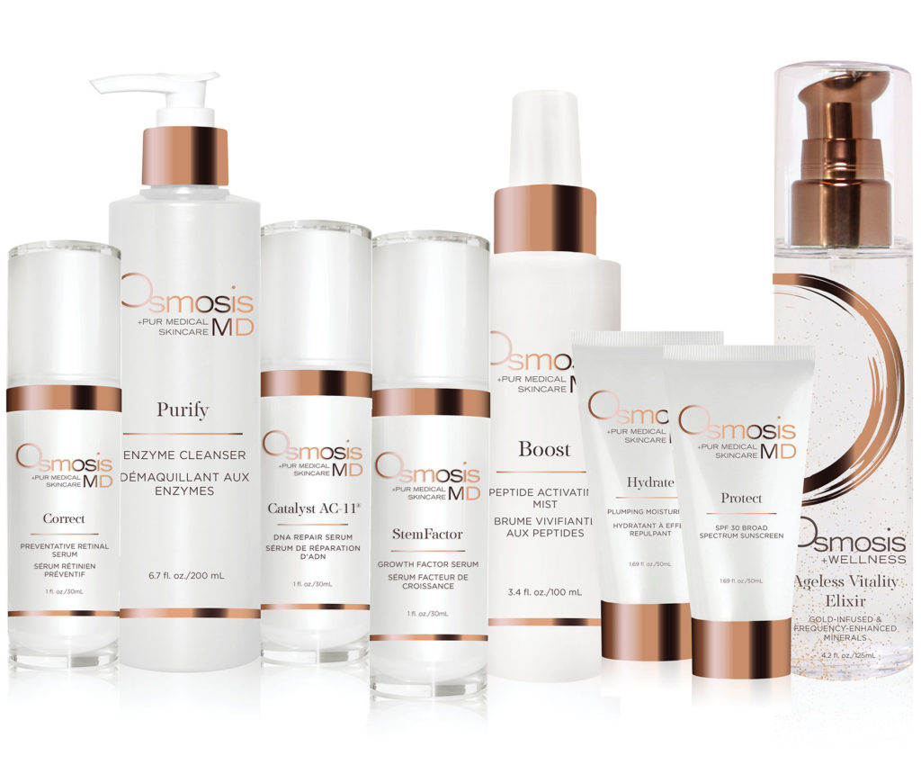 osmosis products at peaches beauty salon kerikeri